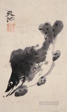 徐偉 Painting - 魚の古い墨